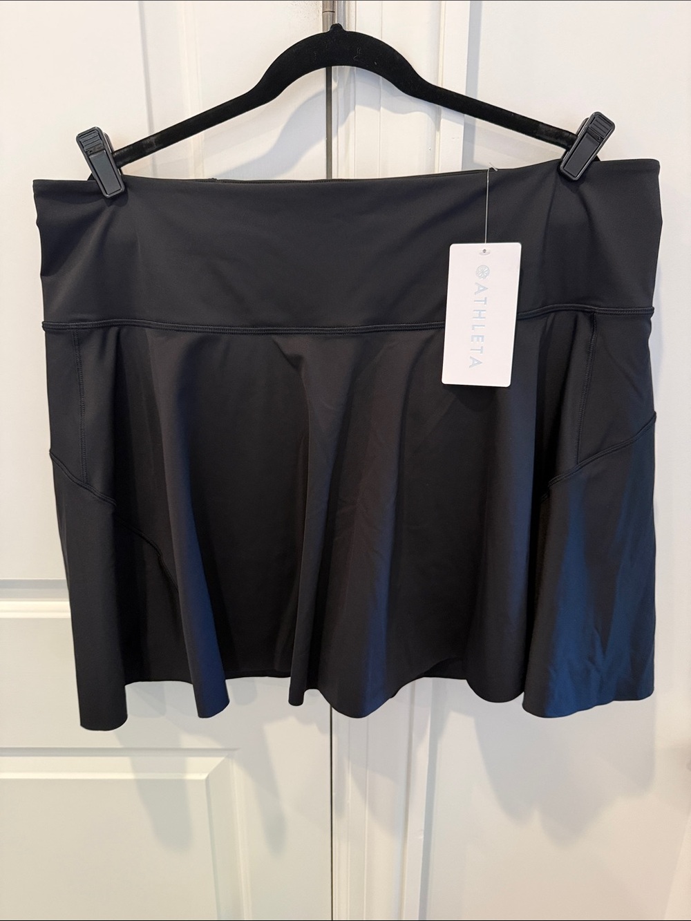 Athleta Black Ace Tennis Skort 15.5” Size 2X NWT